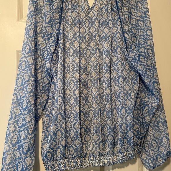 Lucky Brand Long Sleeve Blouse- Size L - Picture 2 of 4